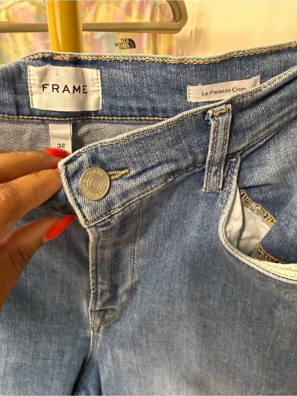 FRAME Le Palazzo Crop Wide Leg Jeans Size 32